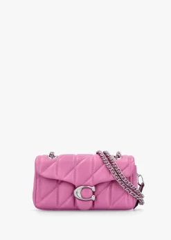 Tabby 20 Quilted Fuchsia Leather Shoulder Bag