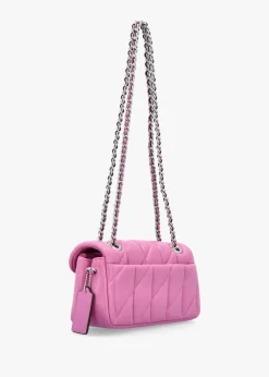 Tabby 20 Quilted Fuchsia Leather Shoulder Bag