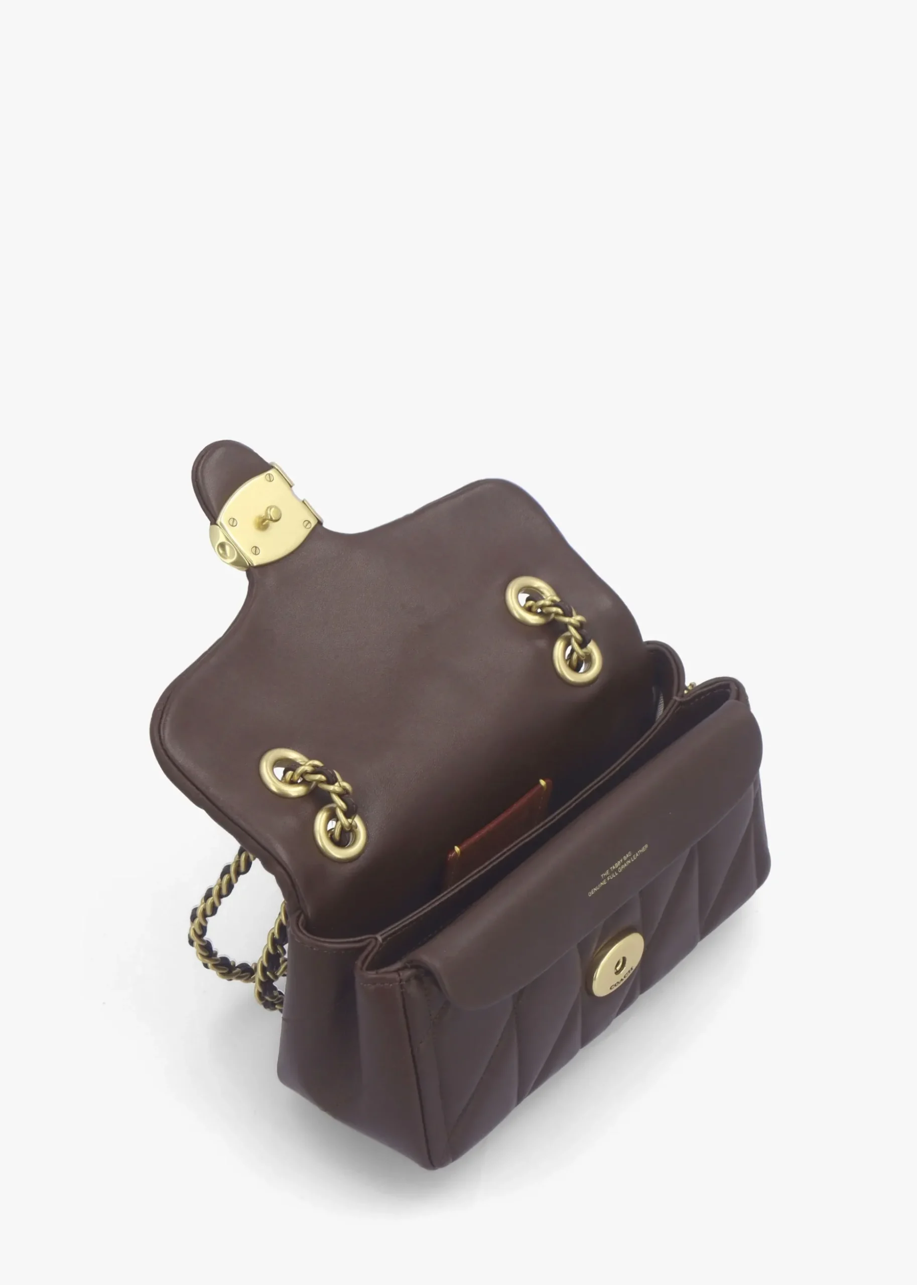 Tabby 20 Quilted Maple Leather Shoulder Bag