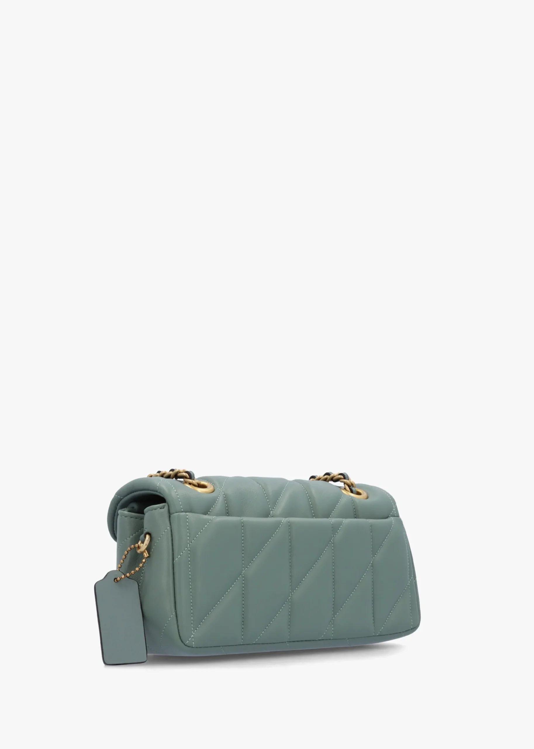 Tabby 20 Quilted Sage Leather Shoulder Bag
