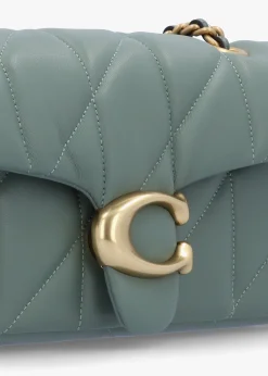 Tabby 20 Quilted Sage Leather Shoulder Bag
