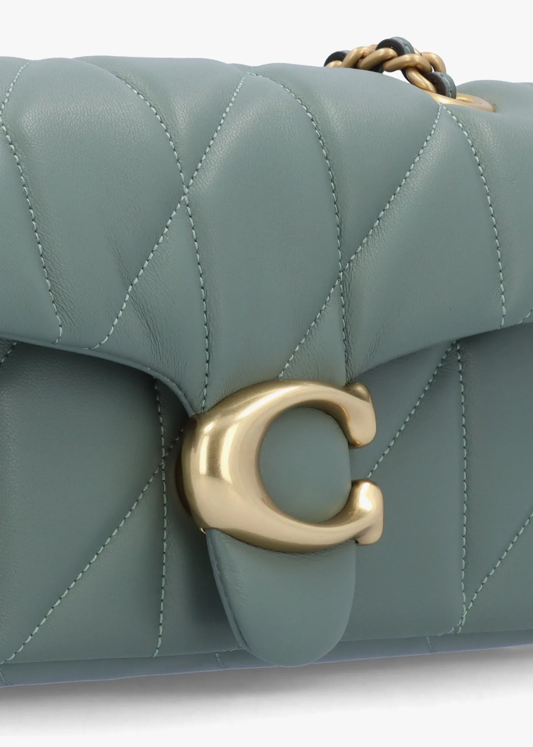 Tabby 20 Quilted Sage Leather Shoulder Bag