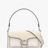 Tabby 26 Signature Coated Canvas White Chalk Shoulder Bag