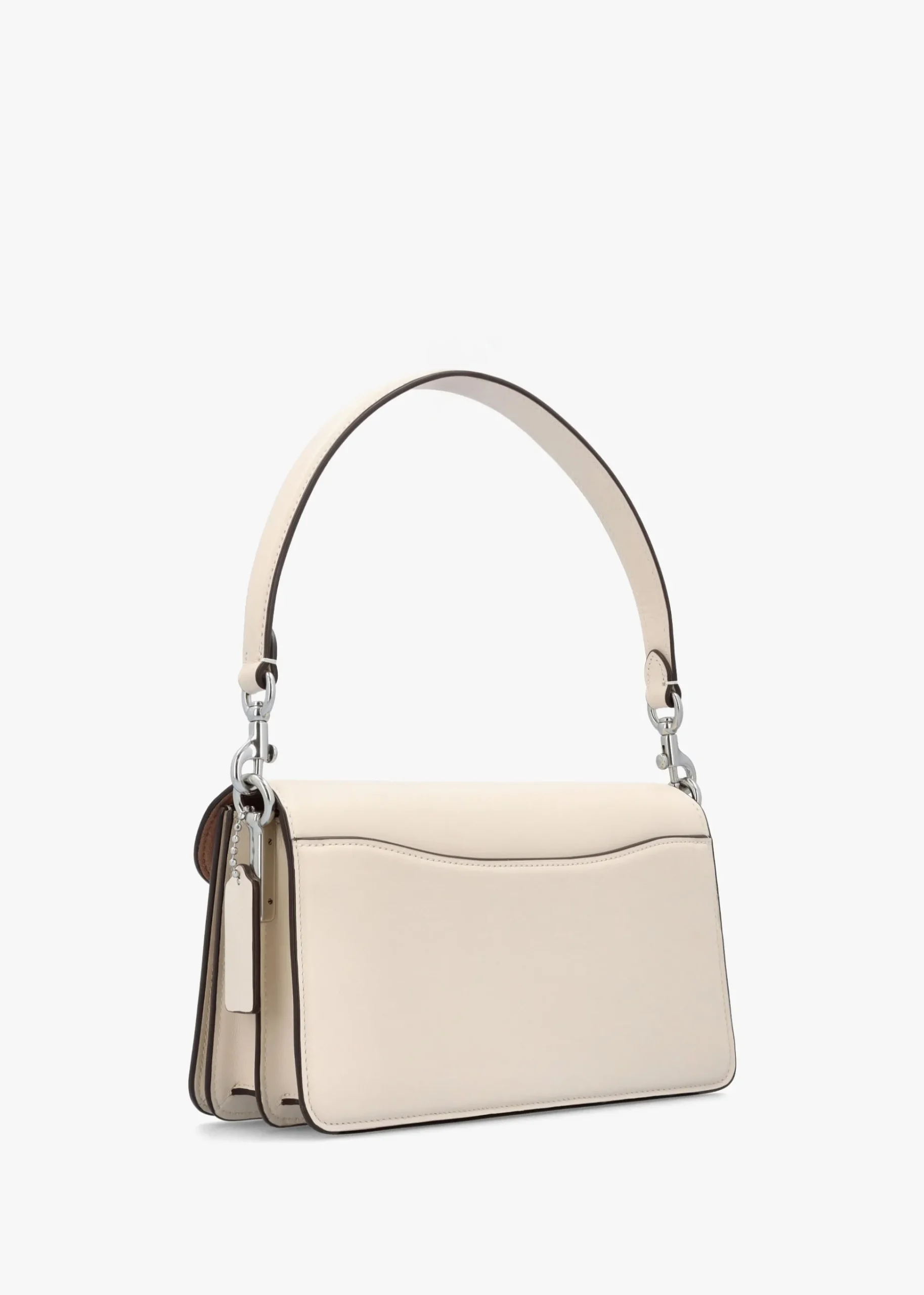 Tabby 26 Signature Coated Canvas White Chalk Shoulder Bag