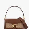 Tabby 26 Signature Coated Canvas Tan Brown Shoulder Bag