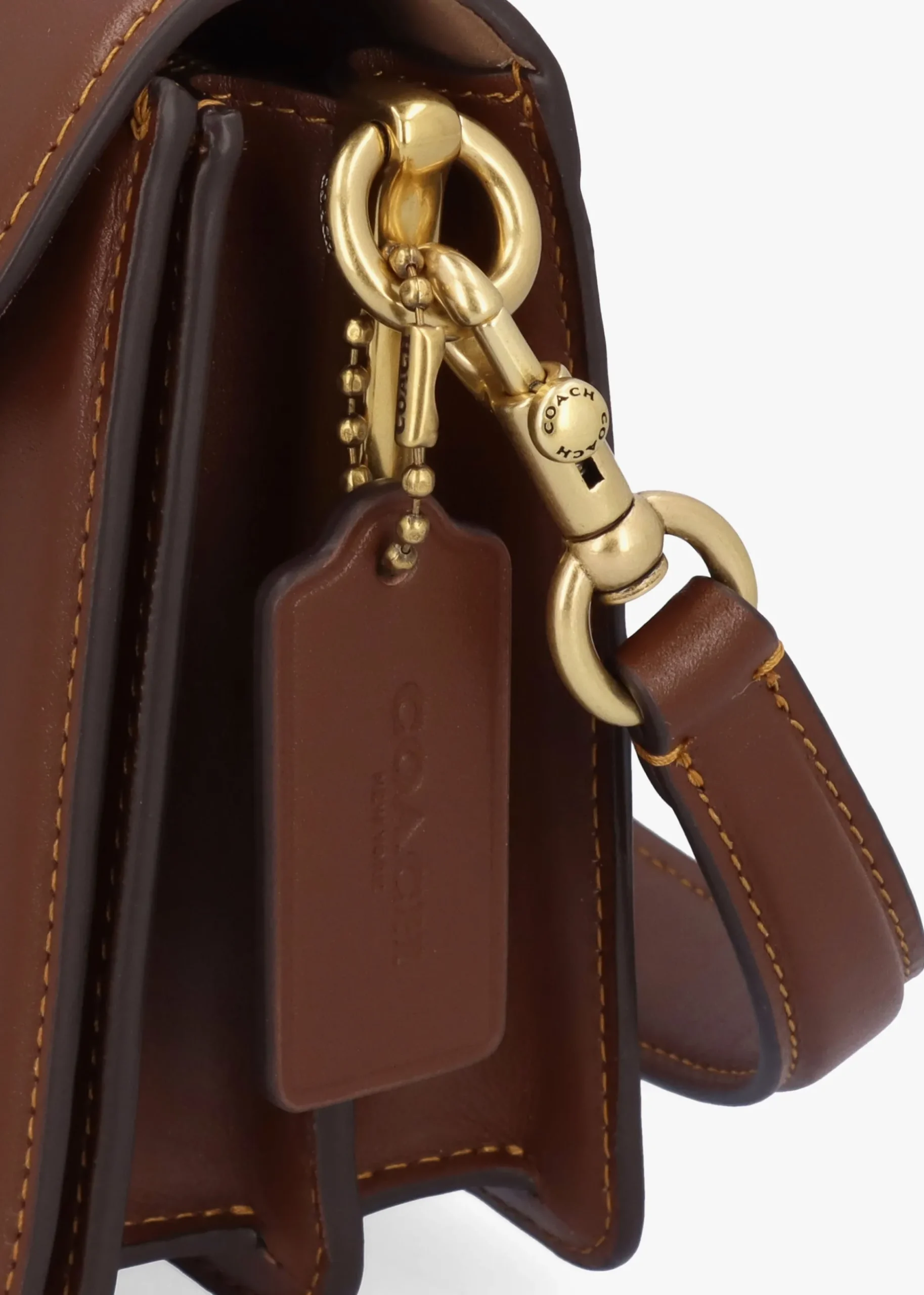 Tabby 26 Signature Coated Canvas Tan Brown Shoulder Bag