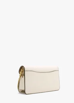 Tabby Chalk Leather Chain Clutch Bag