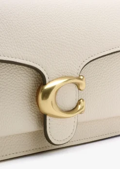 Tabby Chalk Leather Chain Clutch Bag