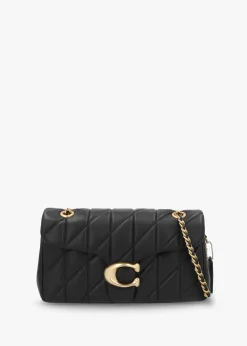 Tabby Quilted 26 Black Leather Shoulder Bag