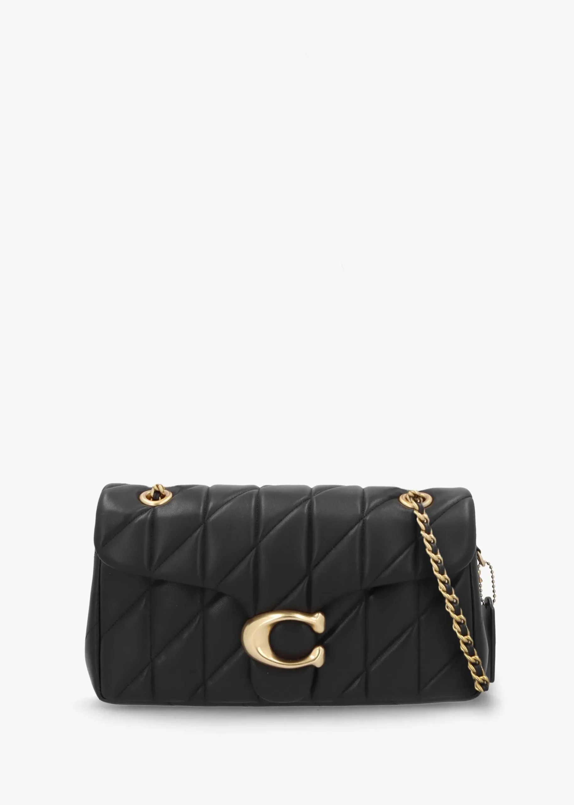 Tabby Quilted 26 Black Leather Shoulder Bag
