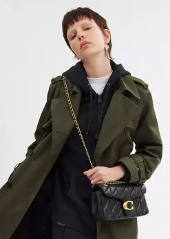 Tabby Quilted 26 Black Leather Shoulder Bag