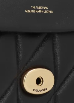 Tabby Quilted 26 Black Leather Shoulder Bag