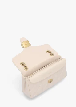 Tabby Quilted 26 Chalk Leather Shoulder Bag