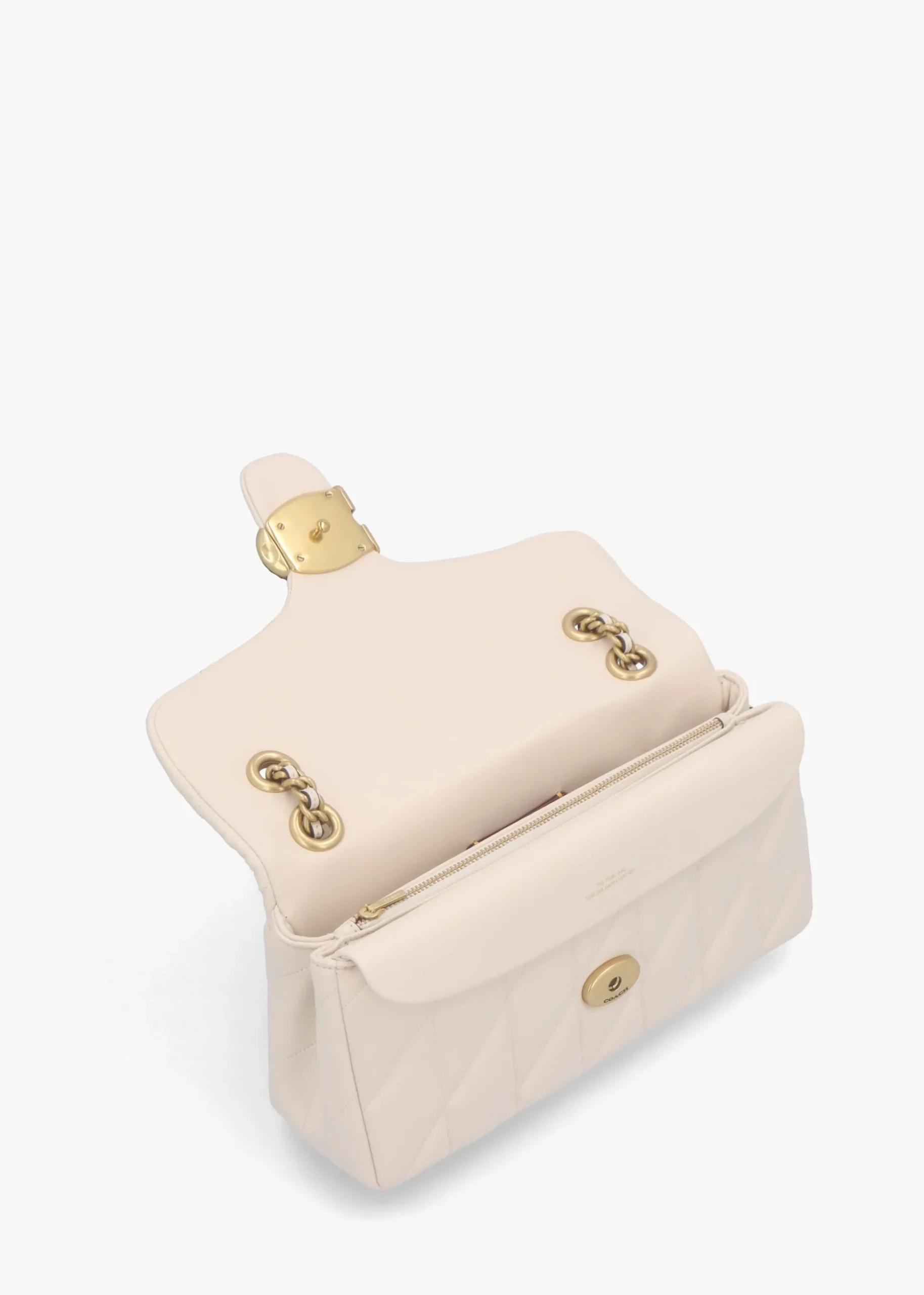 Tabby Quilted 26 Chalk Leather Shoulder Bag