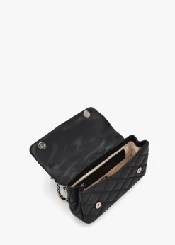 Tamsin Quilted Black Cross-Body Bag