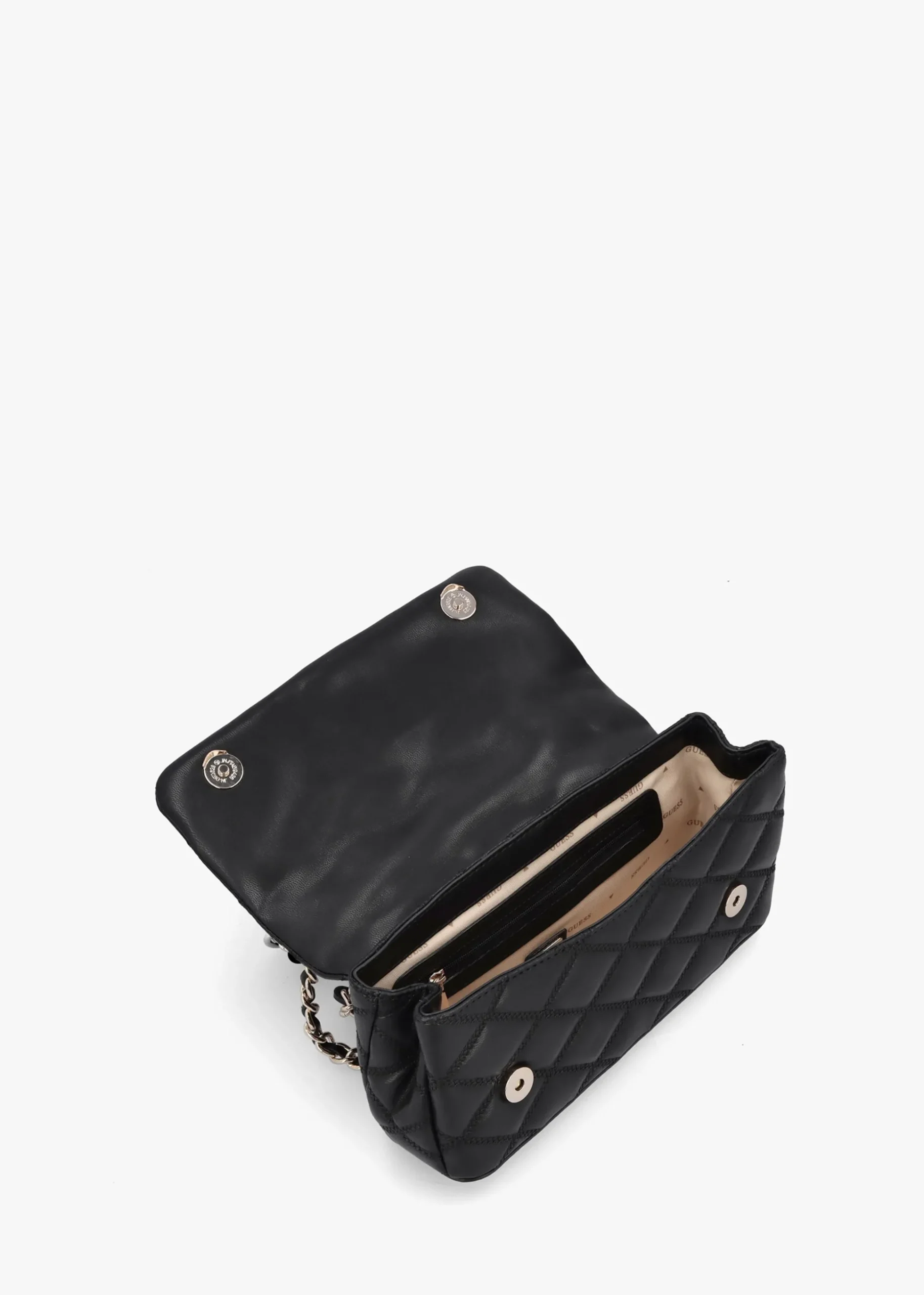 Tamsin Quilted Black Cross-Body Bag