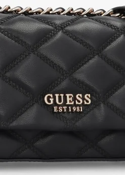 Tamsin Quilted Black Cross-Body Bag