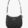 Tamsin Quilted Black Top Zip Shoulder Bag