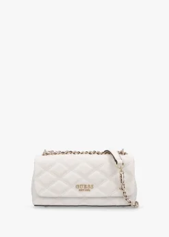 Tamsin Quilted Off White Cross-Body Bag