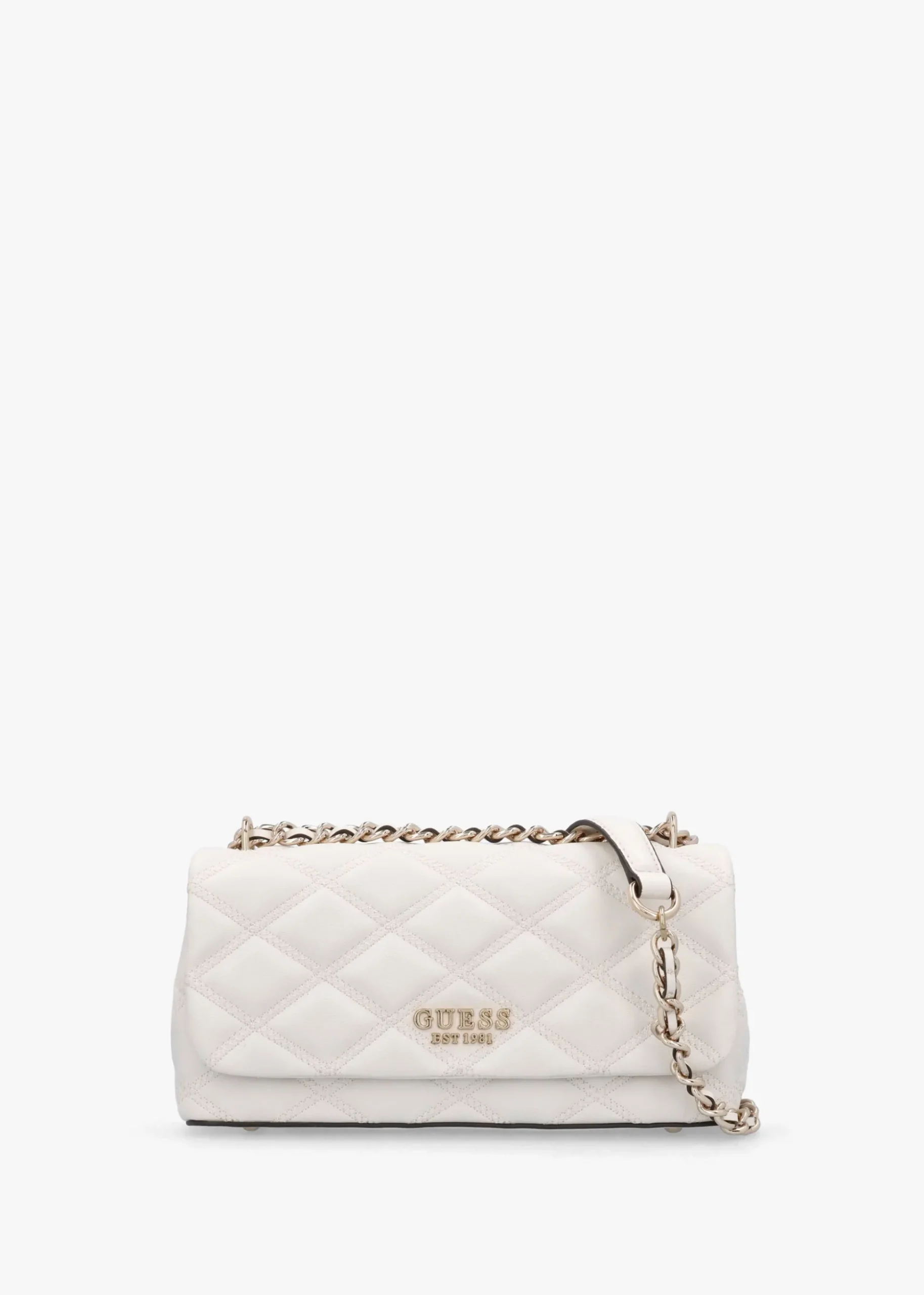 Tamsin Quilted Off White Cross-Body Bag