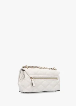 Tamsin Quilted Off White Cross-Body Bag