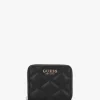 Tamsin Quilted Small Black Zip Around Purse