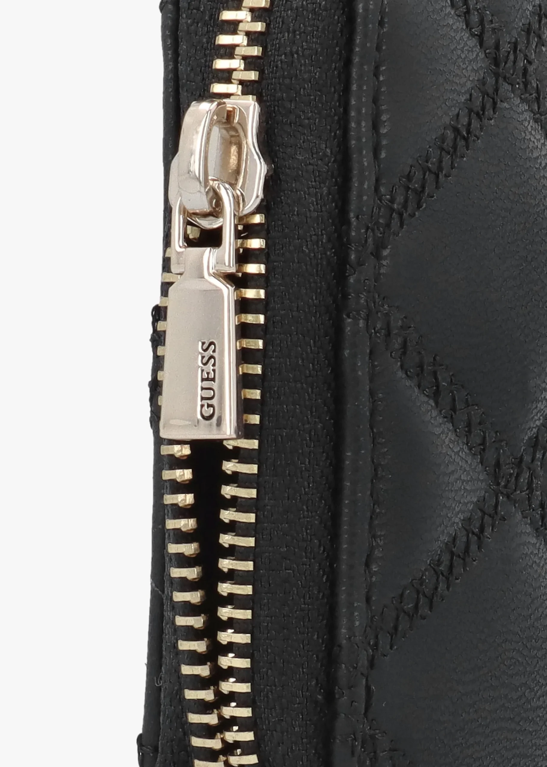 Tamsin Quilted Small Black Zip Around Purse