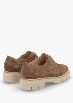 Tan Suede Brogue Trouser Shoes