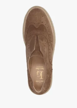 Tan Suede Brogue Trouser Shoes
