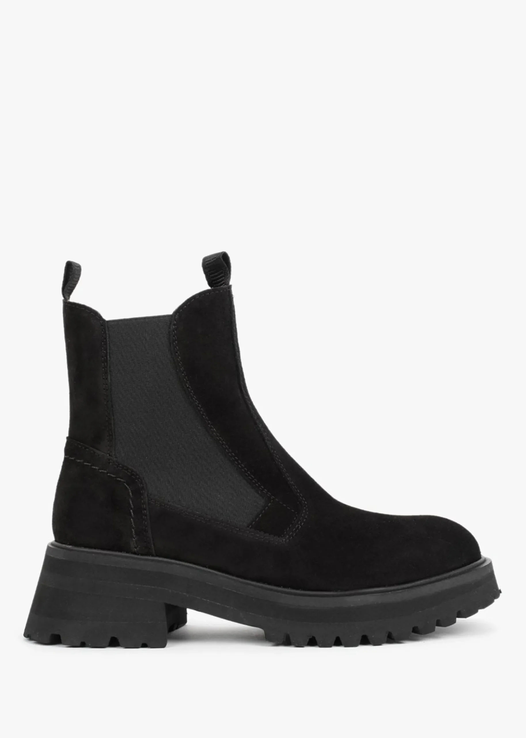 Taro Black Suede Combat Boots
