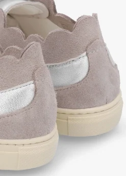 Thascal Silver Leather Low Profile Trainers