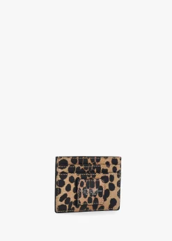 The Cheetah Black Multi Leather Card Case