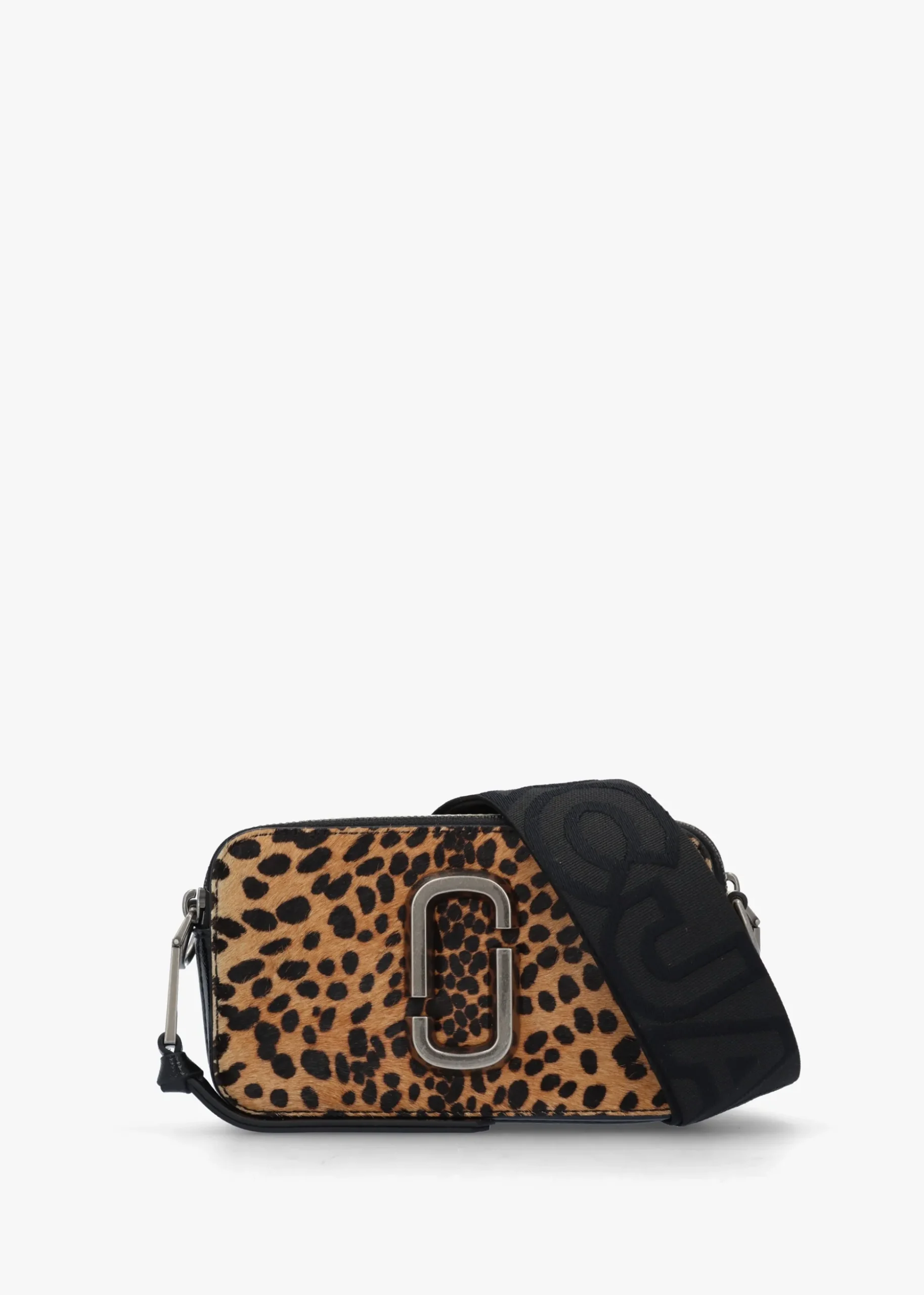 The Cheetah Haircalf Snapshot Black Multi Leather Camera Bag