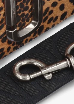 The Cheetah Haircalf Snapshot Black Multi Leather Camera Bag