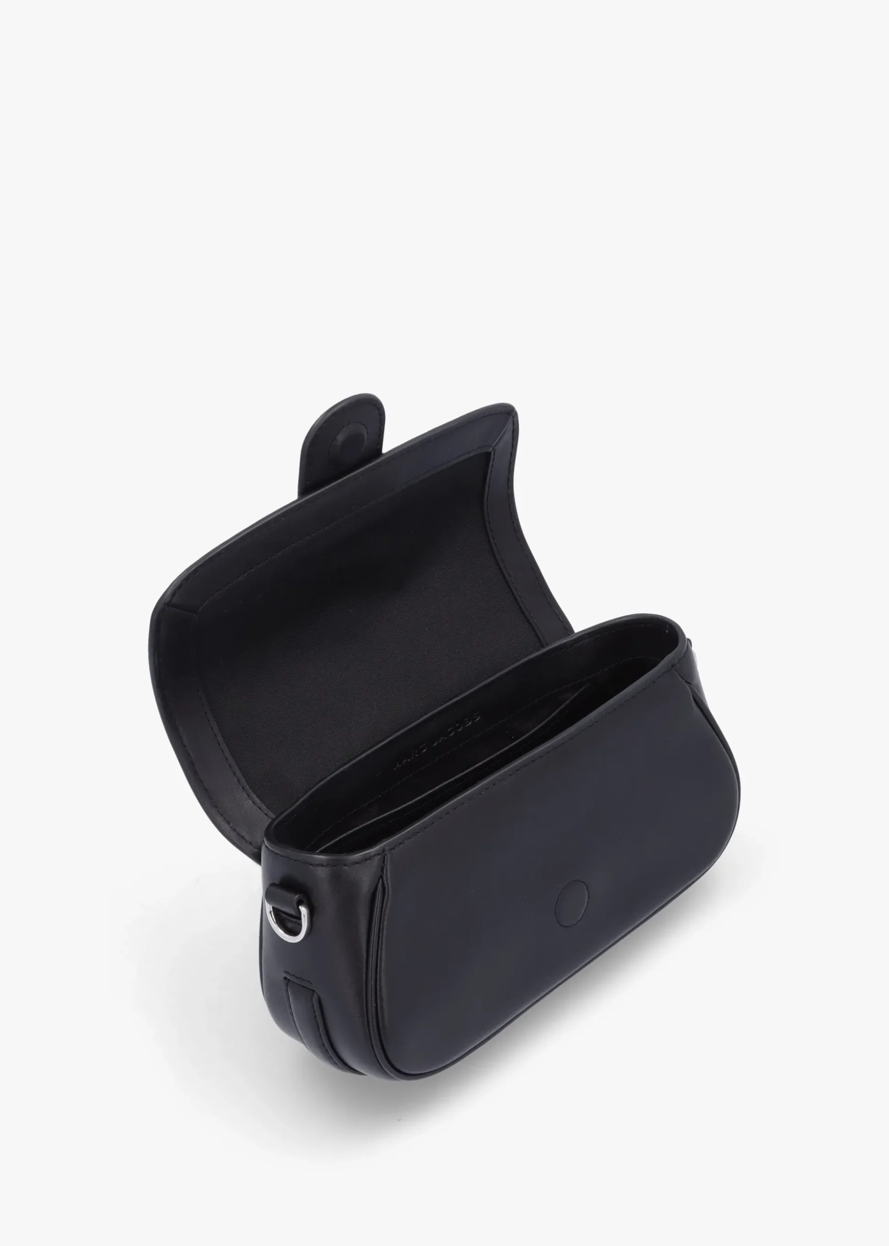 The Clover Black Leather Shoulder Bag