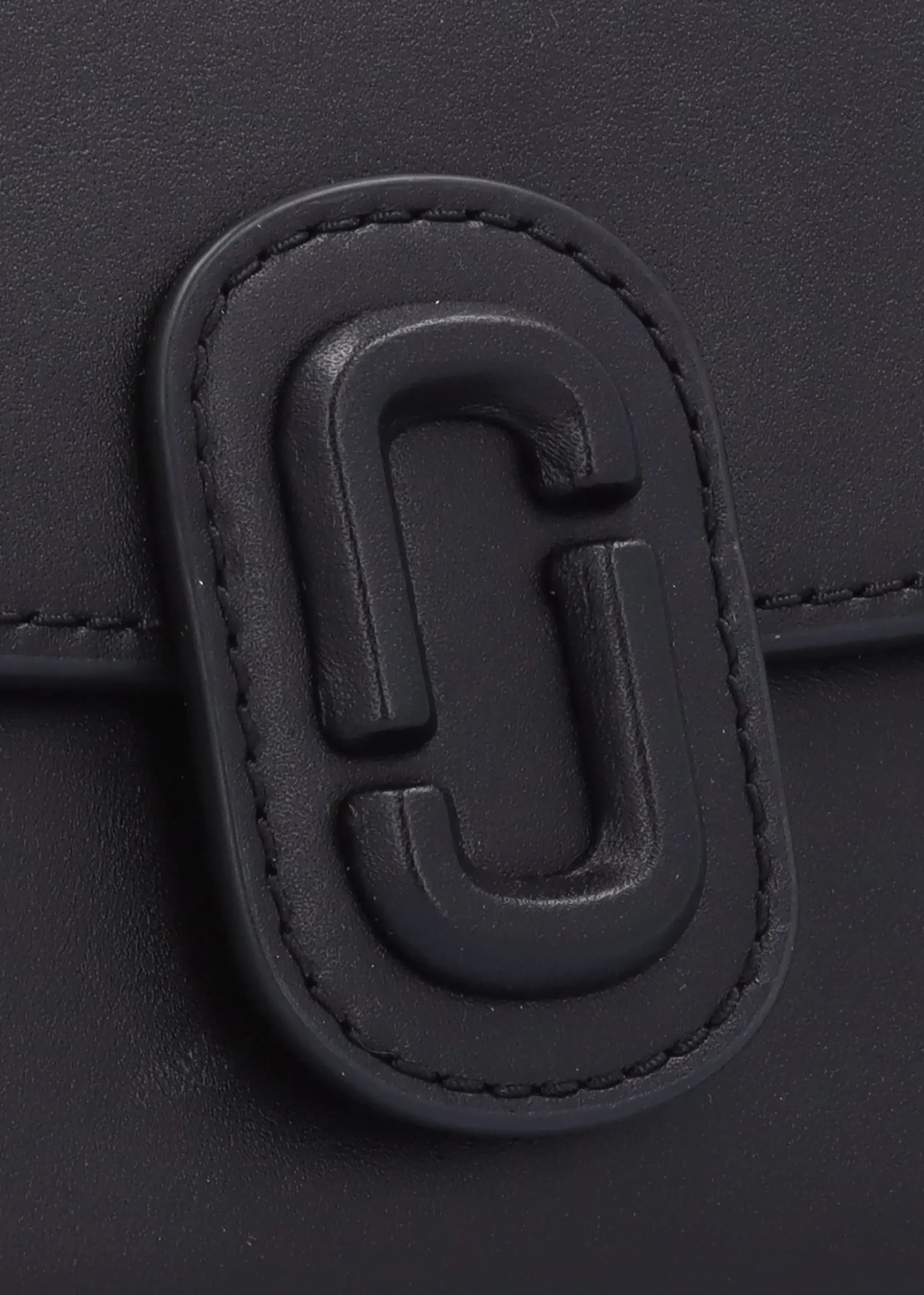 The Clover Black Leather Shoulder Bag