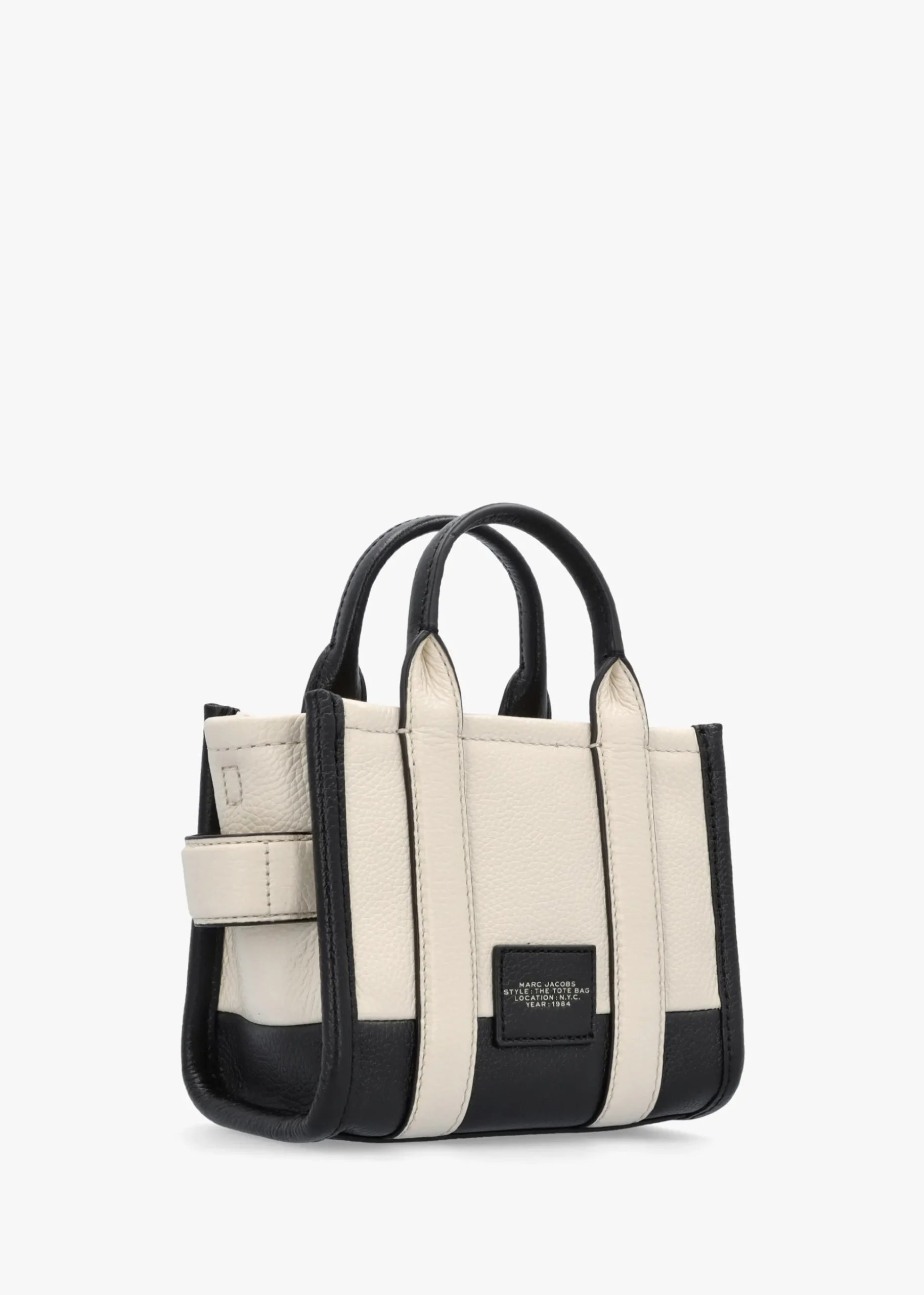 The Colorblock Leather Ivory Multi Cross-Body Tote Bag