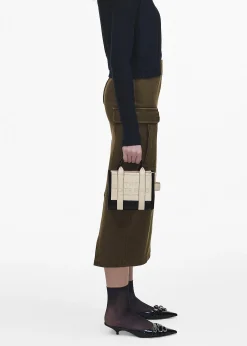 The Colorblock Leather Ivory Multi Cross-Body Tote Bag