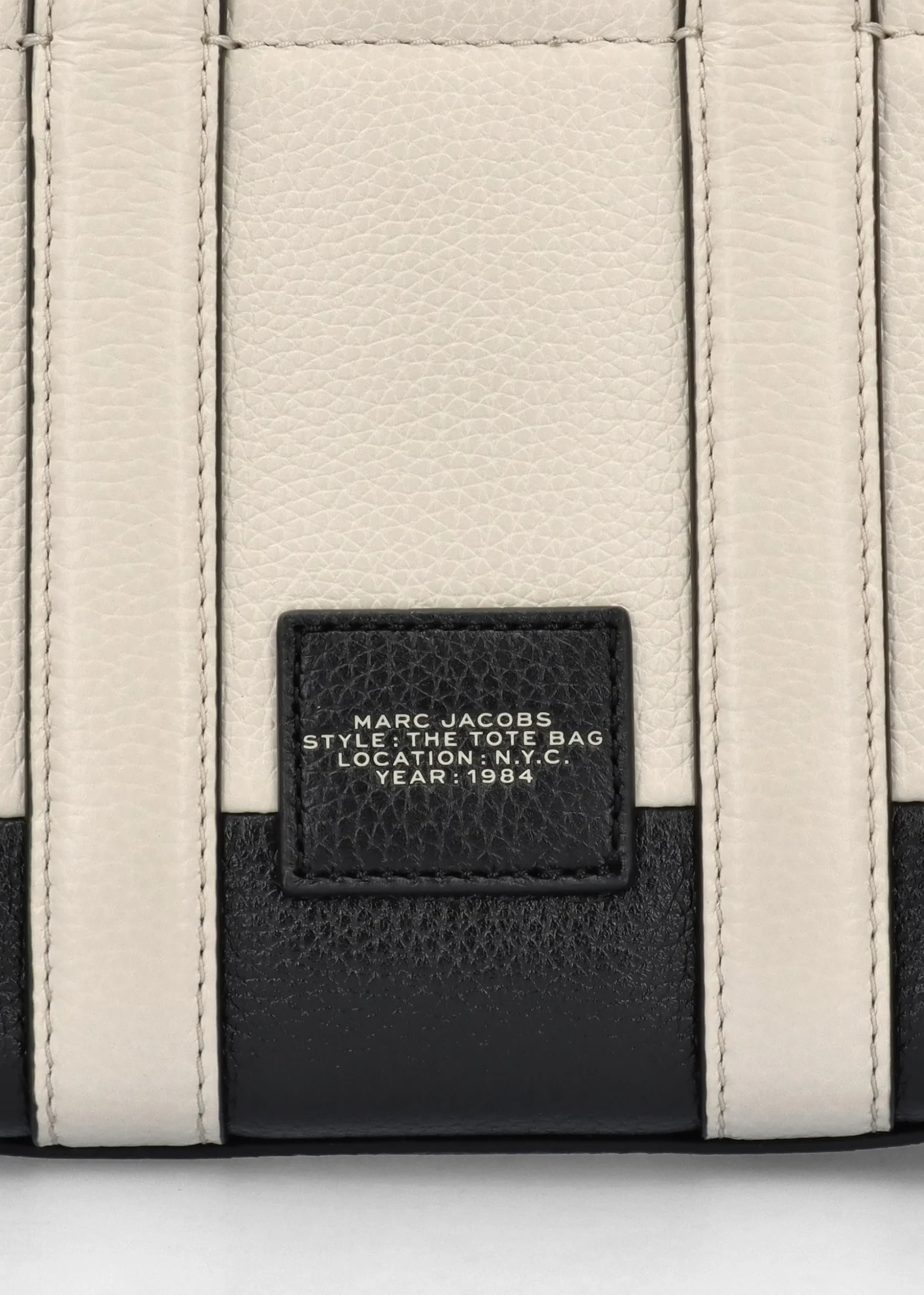 The Colorblock Leather Ivory Multi Cross-Body Tote Bag