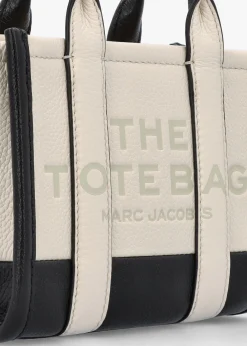 The Colorblock Leather Ivory Multi Cross-Body Tote Bag