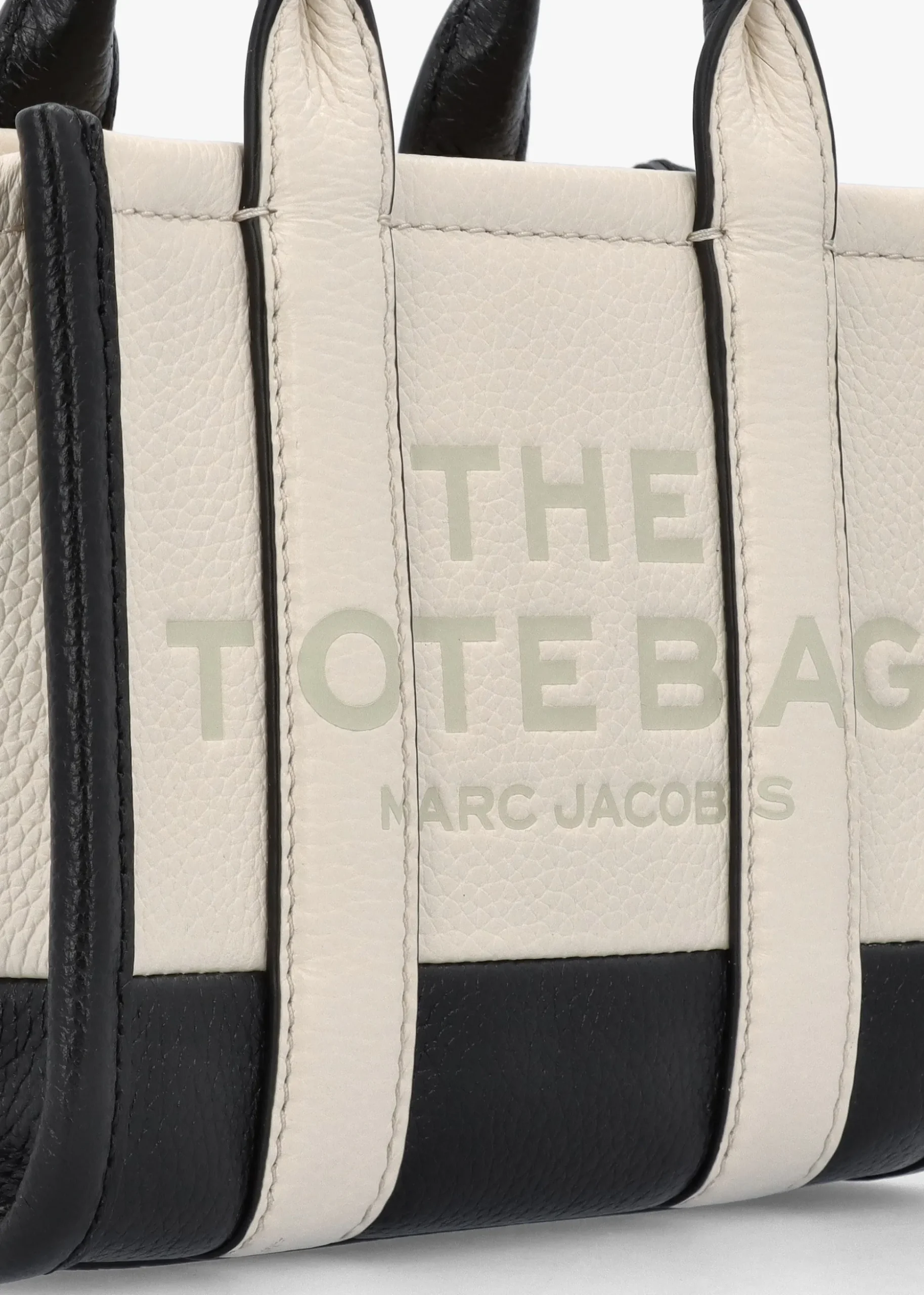 The Colorblock Leather Ivory Multi Cross-Body Tote Bag