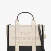 The Colourblock Small Ivory Multi Leather Tote Bag