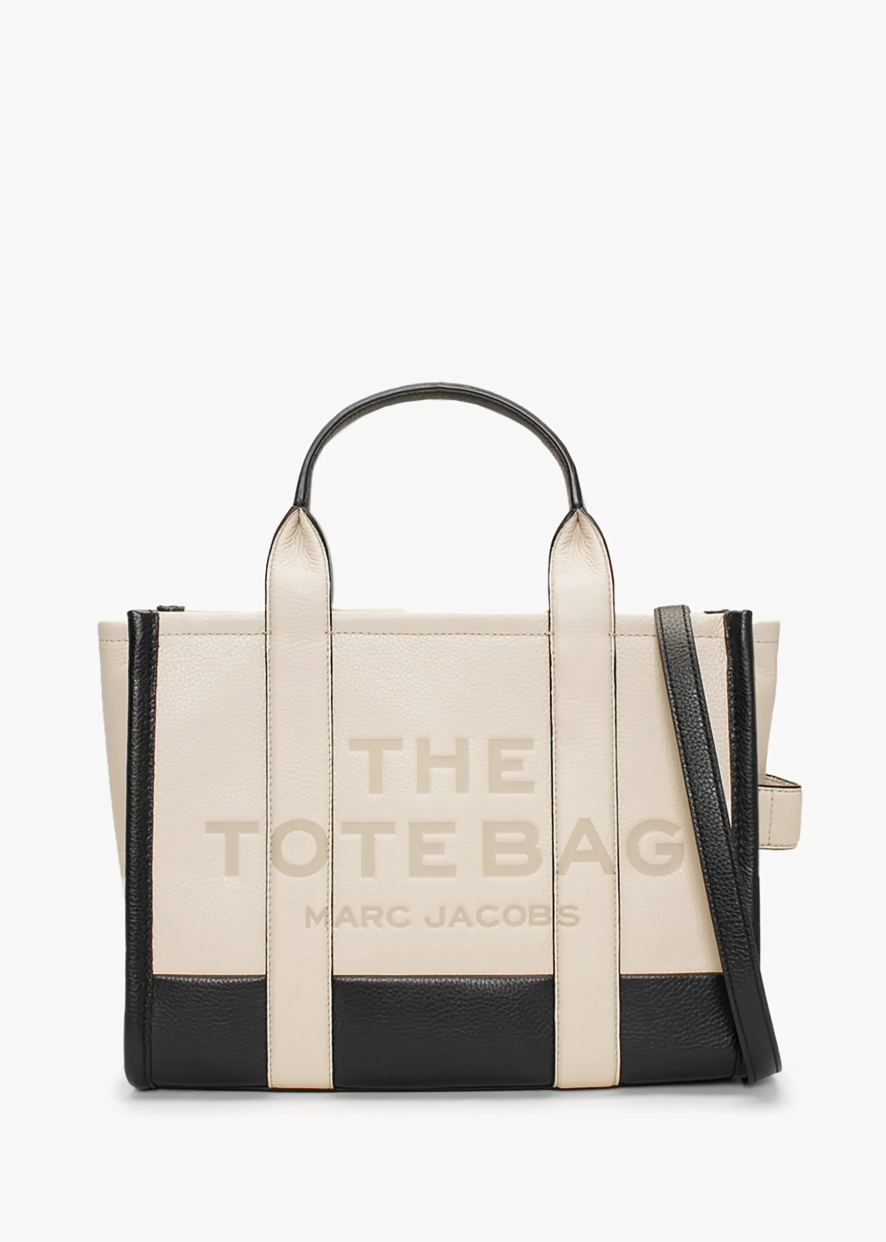 The Colourblock Small Ivory Multi Leather Tote Bag