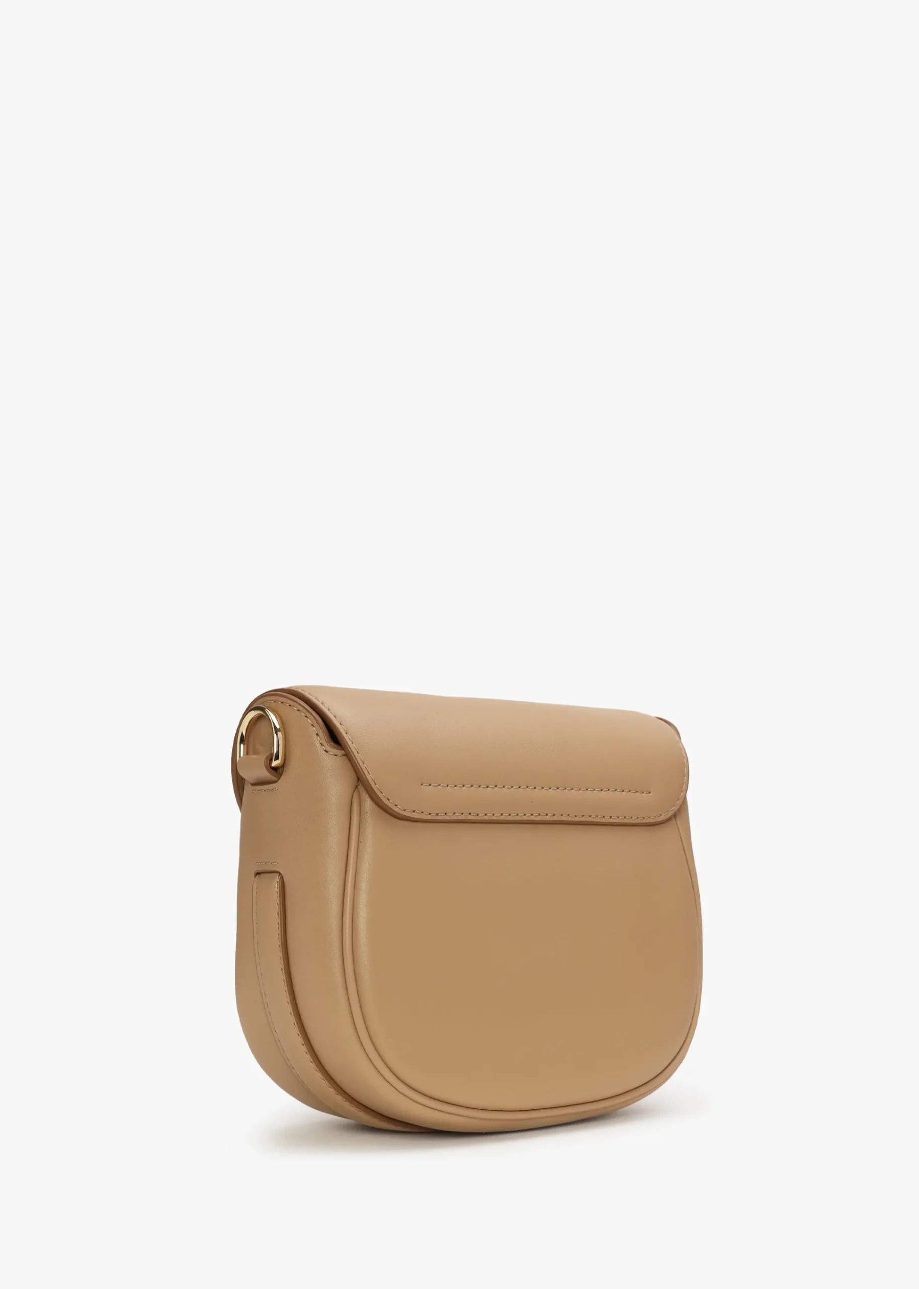 The Covered J Marc Camel Leather Saddle Bag
