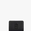 The Covered J Marc Mini Black Leather Compact Wallet