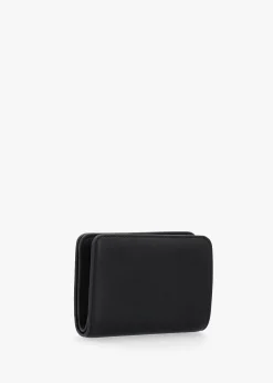 The Covered J Marc Mini Black Leather Compact Wallet