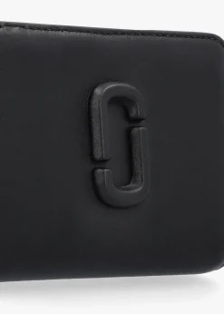 The Covered J Marc Mini Black Leather Compact Wallet
