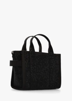 The Crystal Canvas Small Black Tote Bag