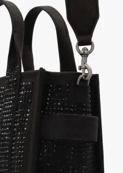 The Crystal Canvas Small Black Tote Bag