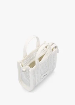 The Crystal Canvas White Cross-Body Bag